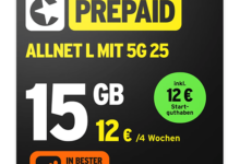 congstar Prepaid Allnet L: Handykarte mit 15 GB