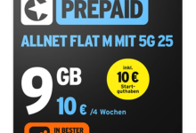 congstar Prepaid Allnet M: Handykarte mit 9 GB