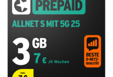 congstar Prepaid Allnet S: Handykarte mit 3 GB