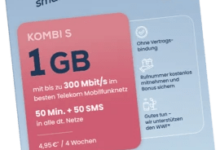 EDEKA smart Kombi S: Handykarte mit 1 GB Datenvolumen